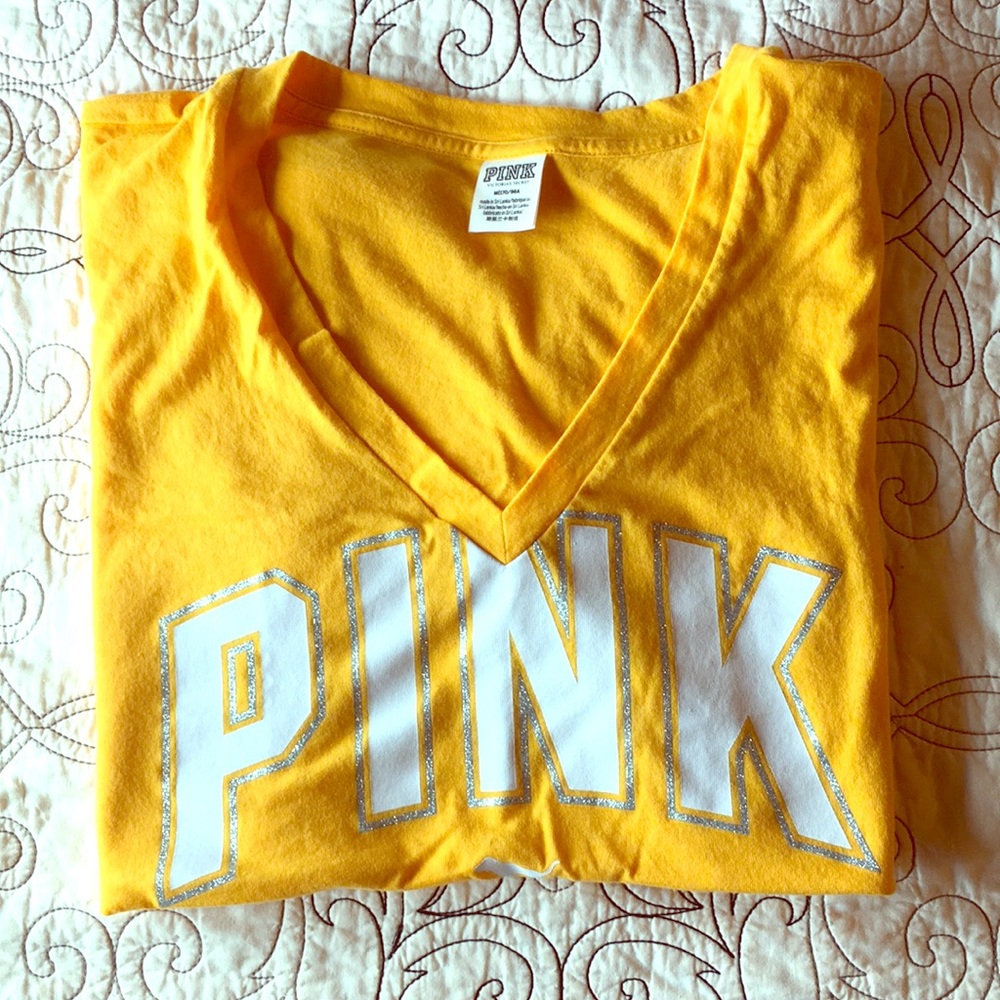 PINK V-neck shirt
